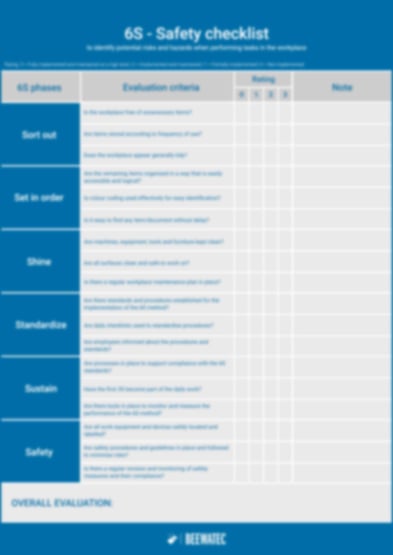 The 6S Method - How to improve the efficiency and safety of your workplace