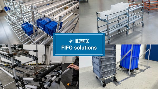 FIFO Principle - BeeWaTec Solutions for Implementing FIFO | Flow Rack, Conveyor, Karakuri, FIFO Station