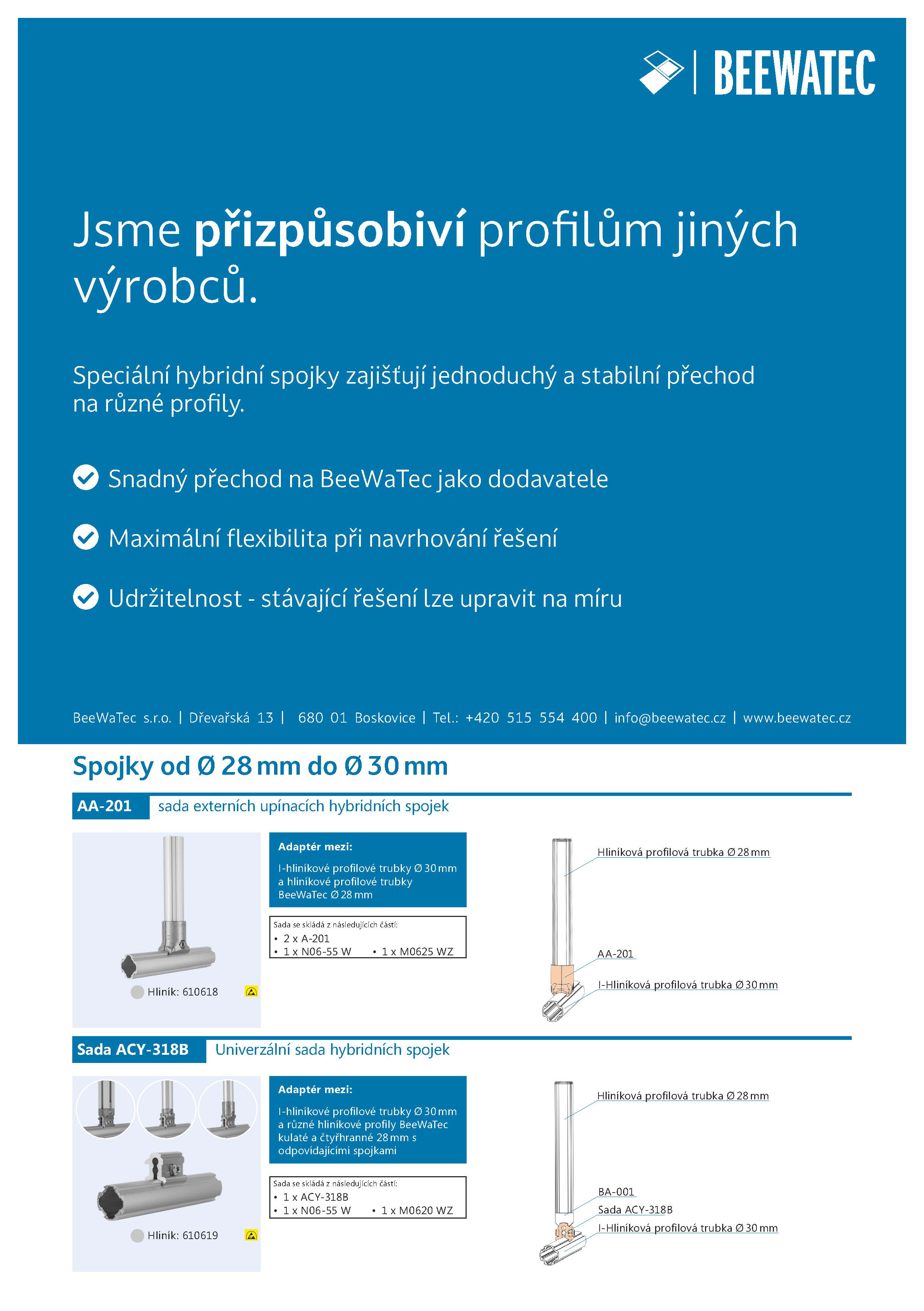 Adaptabilita s jinými výrobci <br> 